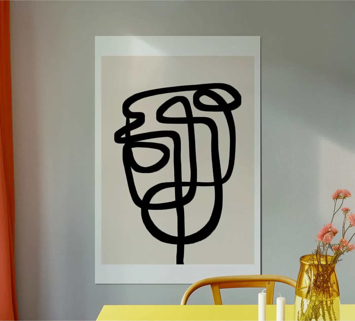 Abstract Face poster de Mottos by Sinan Saydik