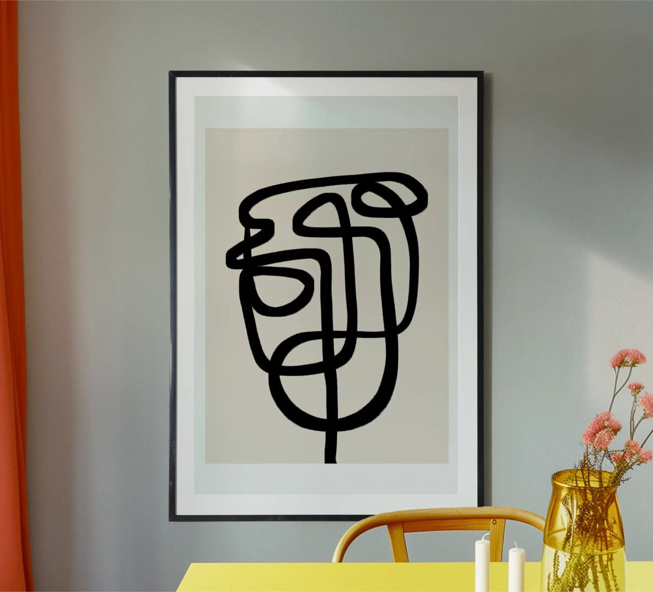 Abstract Face poster by Mottos by Sinan Saydik
