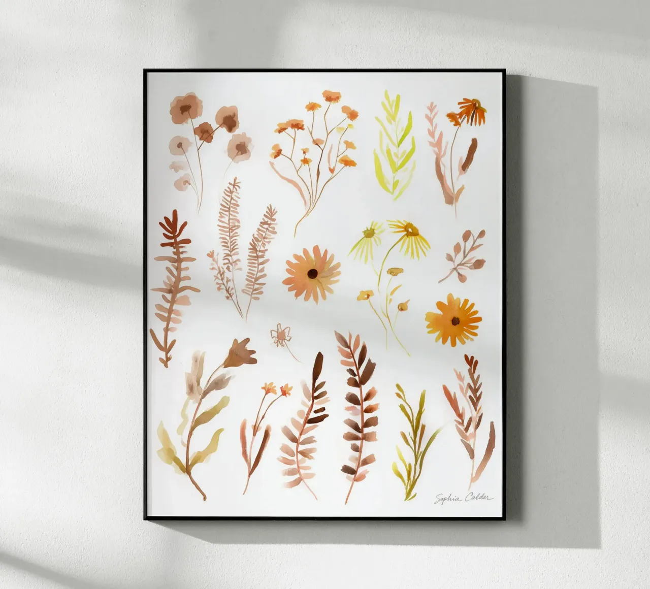 Schizzi d'autunno plexiglass da Sophia Calder Studio