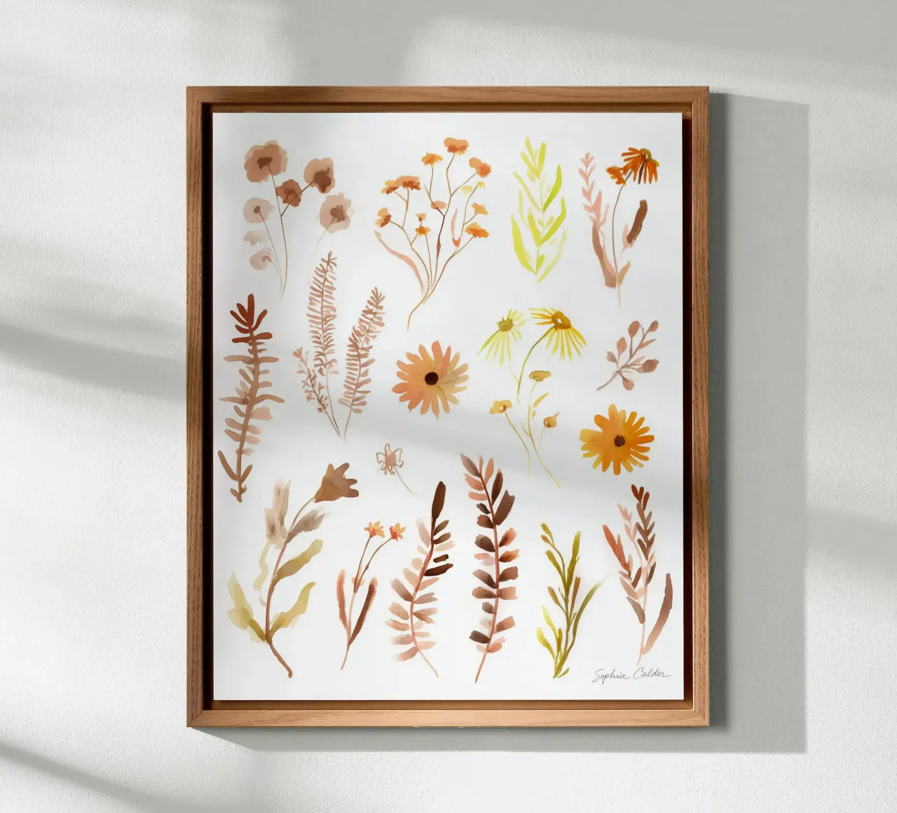 Schizzi d'autunno alluminio dibond da Sophia Calder Studio