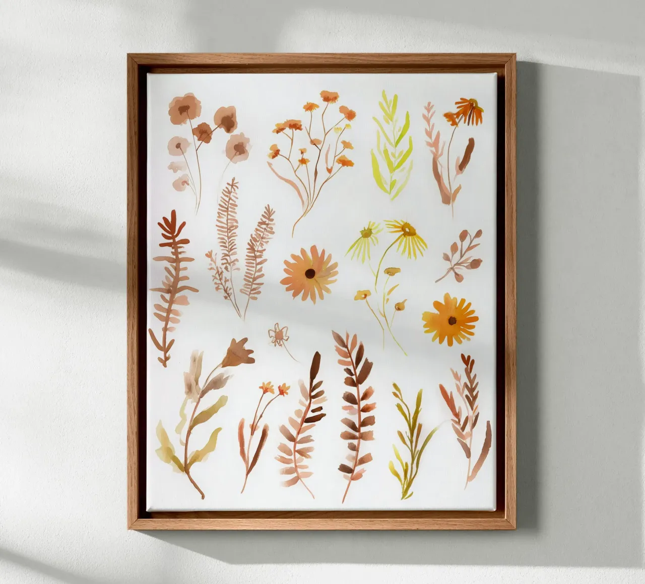Herfst Schetsen canvas met Baklijst van Sophia Calder Studio
