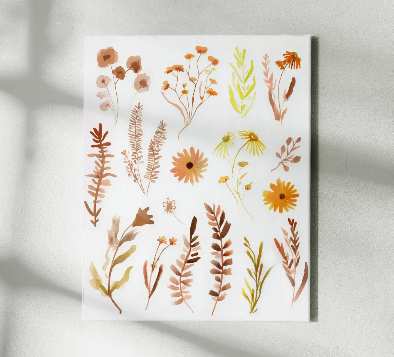 Herfst Schetsen canvas met Baklijst van Sophia Calder Studio