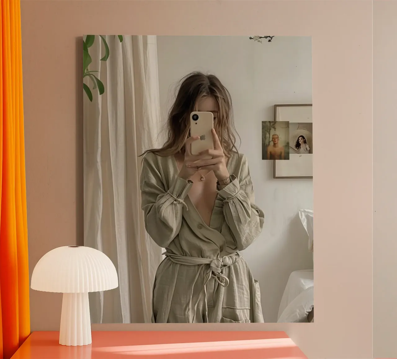 Munt mijmering canvas met Baklijst van PhotoVibe Decor