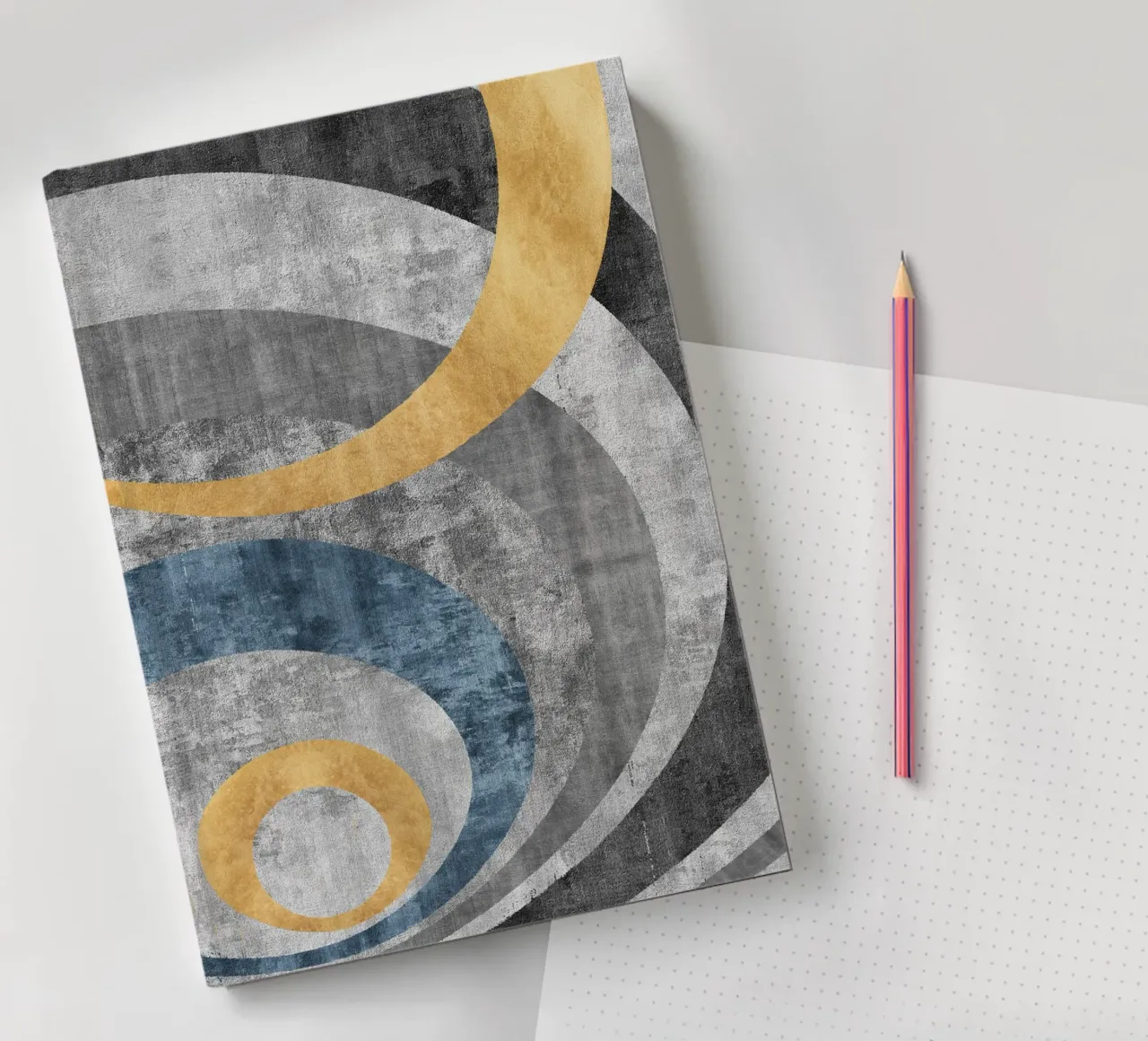 abstract art arches notebook by vintageshop