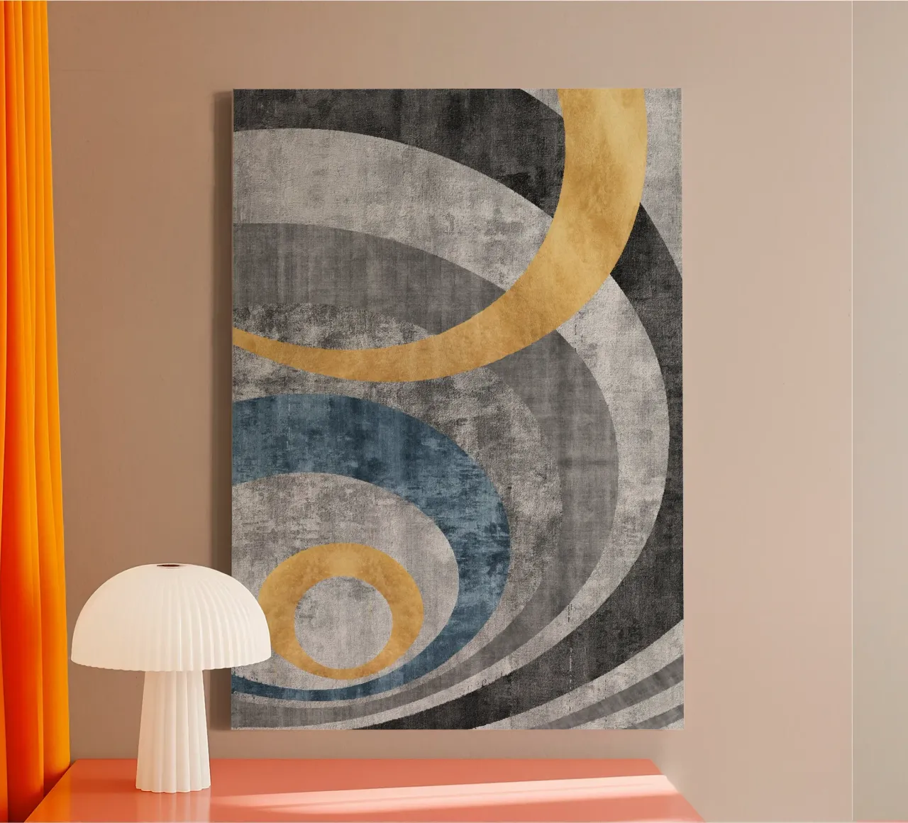 abstract art arches tela con Cornice a cassetta da vintageshop