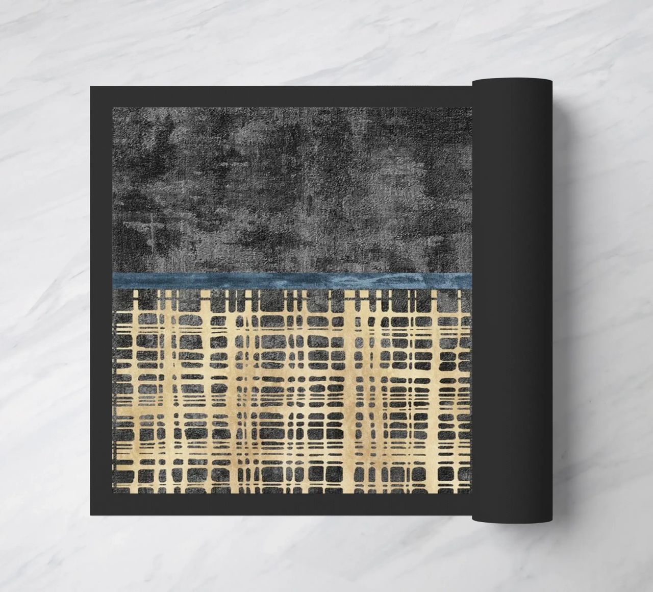 abstract art beige lines zerbino da vintageshop