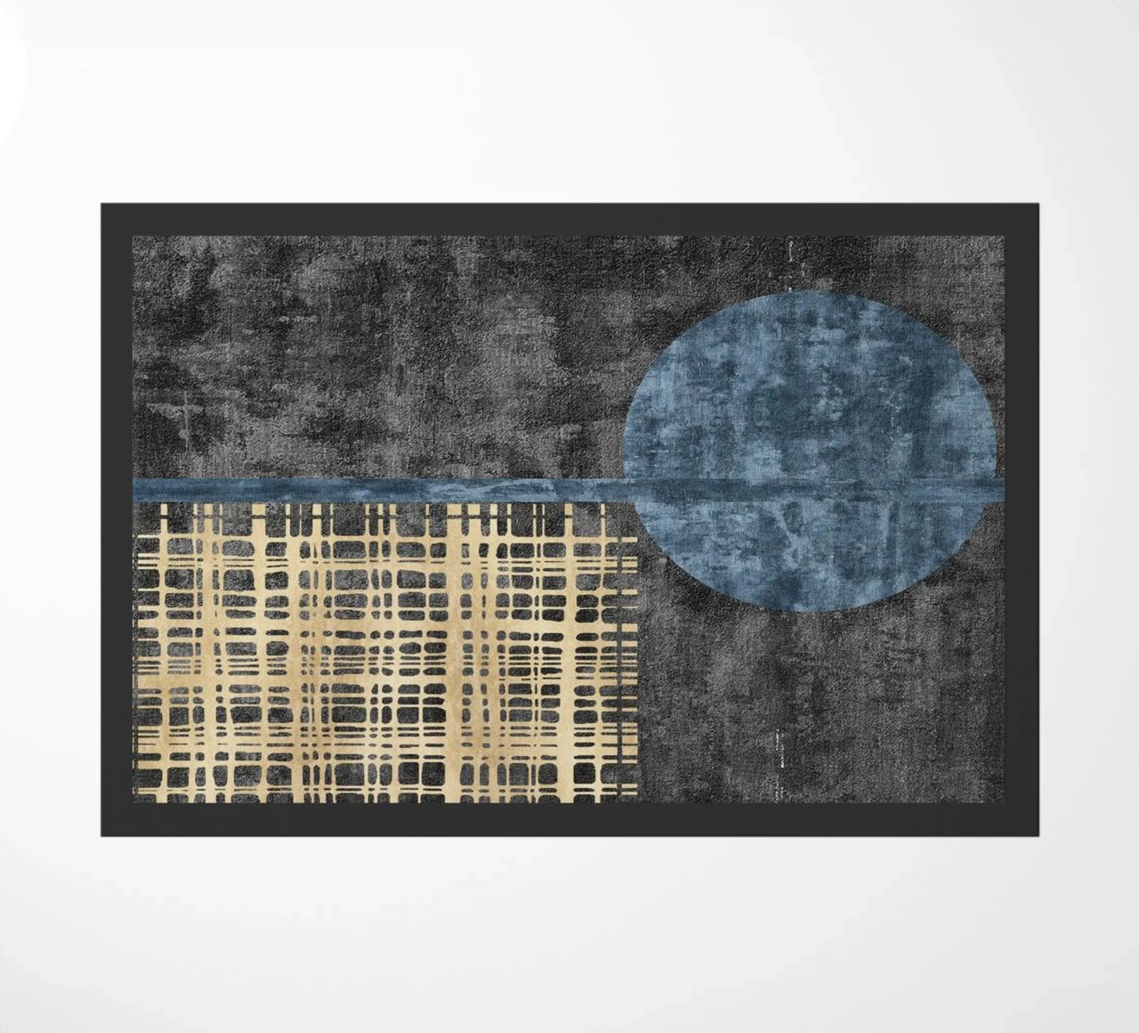 abstract art beige lines zerbino da vintageshop