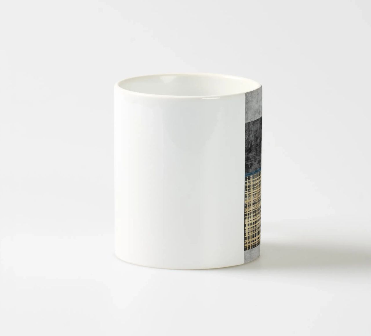 abstract art beige lines tazza in ceramica da vintageshop