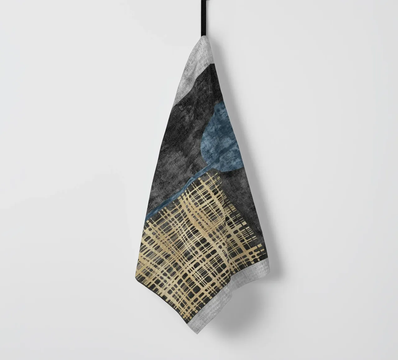 abstract art beige lines canovaccio da cucina da vintageshop