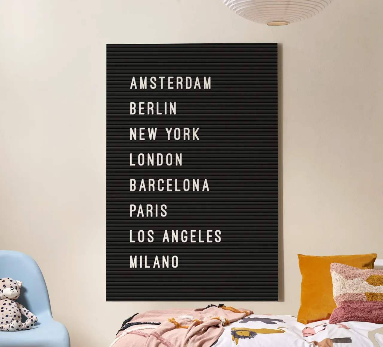 Letterboard Städte Welt tela da Hafenkönigin