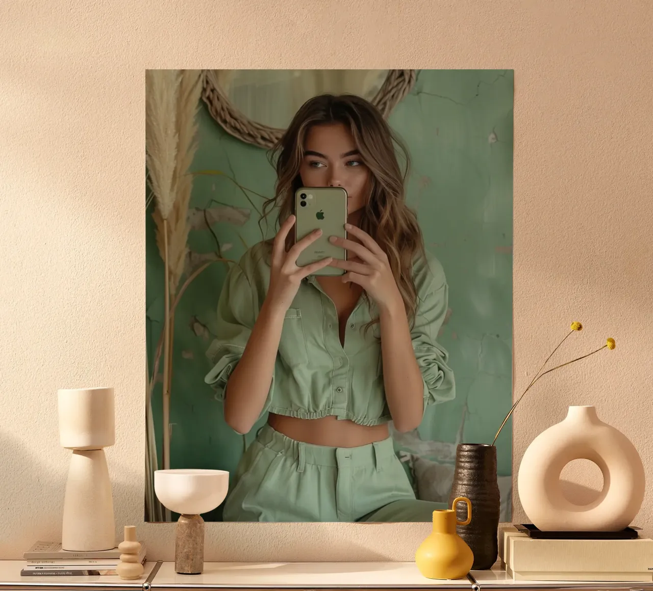 Riverbero di menta poster da PhotoVibe Decor