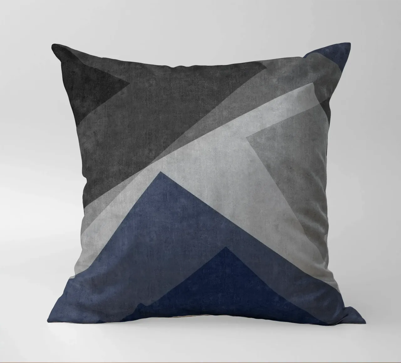 overlapping geometric abstract art cuscino da vintageshop