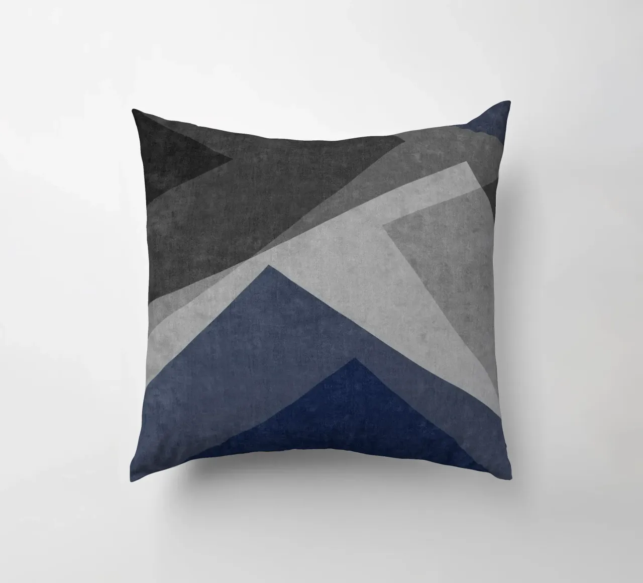 overlapping geometric abstract art cuscino da vintageshop