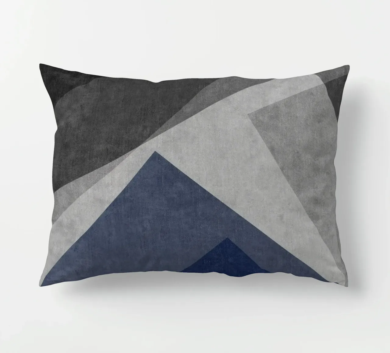 overlapping geometric abstract art cuscino da vintageshop