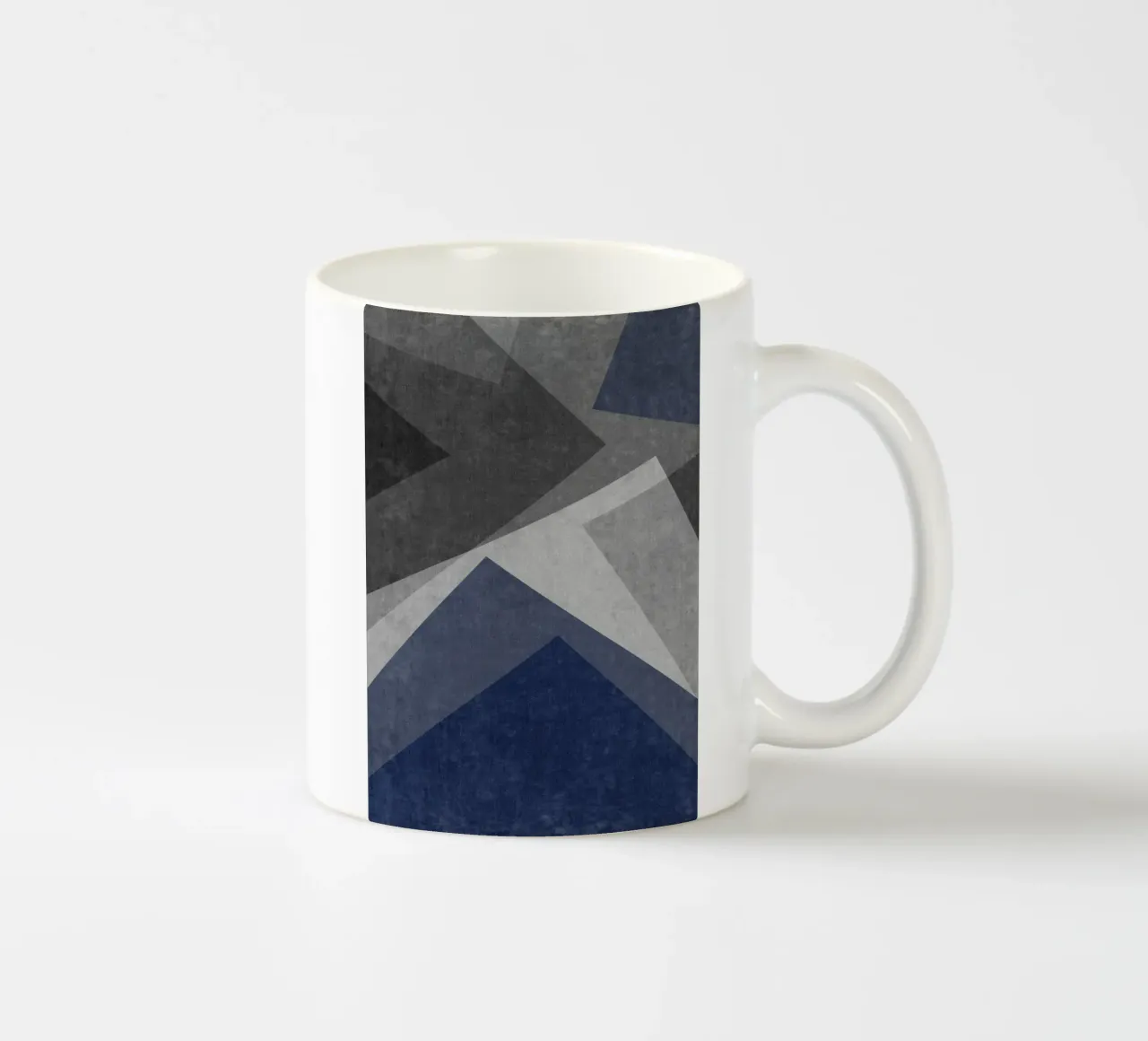 overlapping geometric abstract art tazza in ceramica da vintageshop