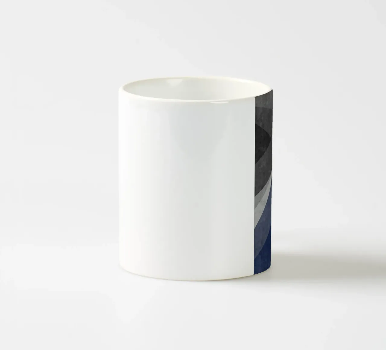 overlapping geometric abstract art tazza in ceramica da vintageshop