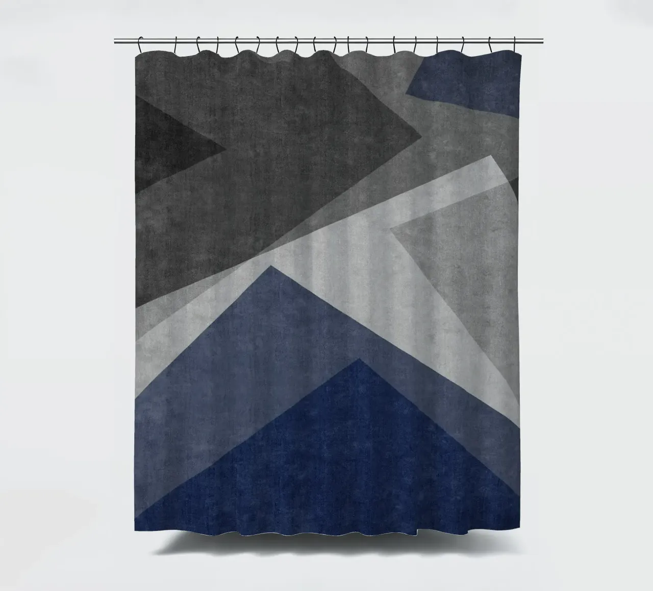 overlapping geometric abstract art tenda da doccia da vintageshop