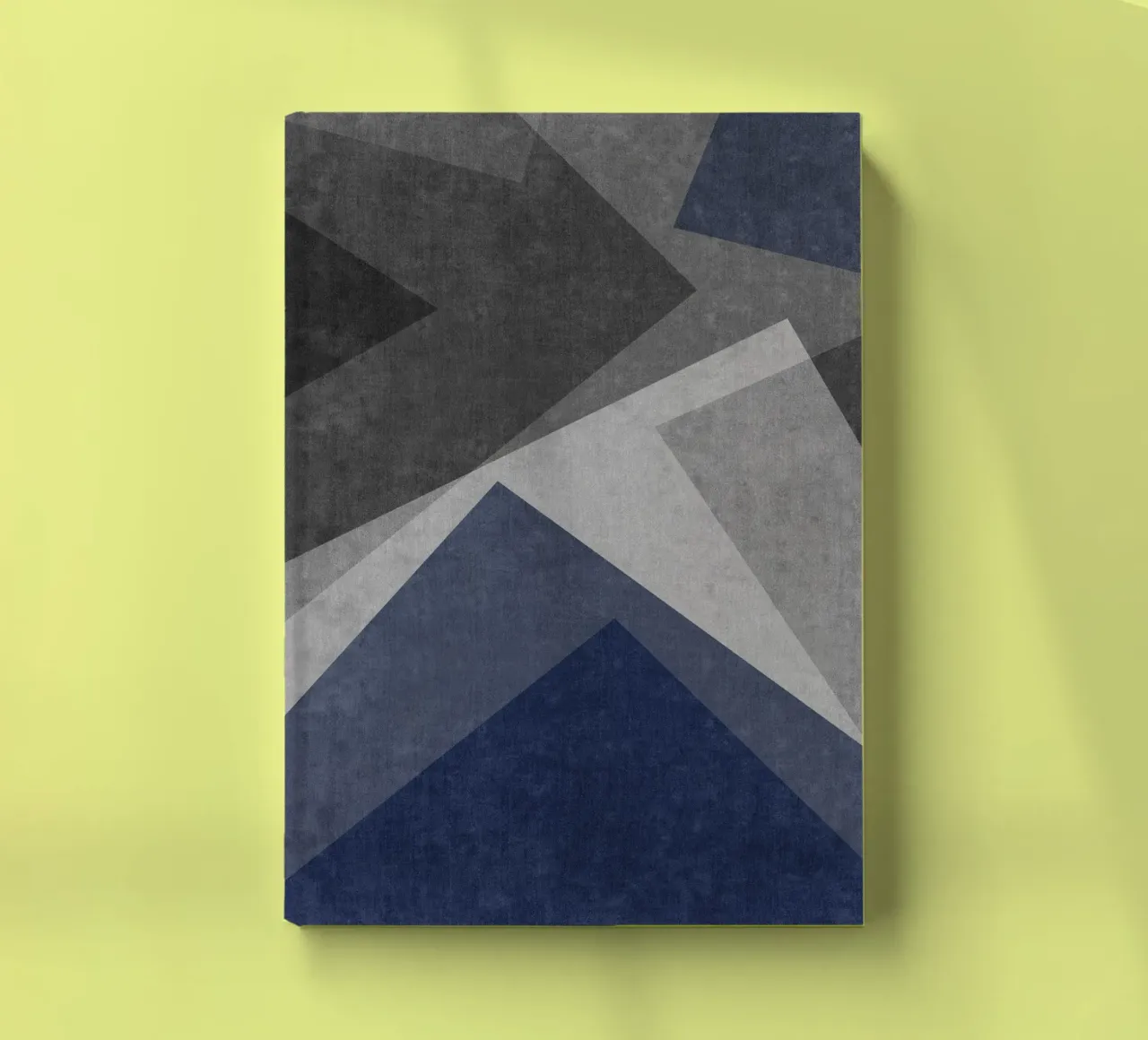 overlapping geometric abstract art notebook by vintageshop