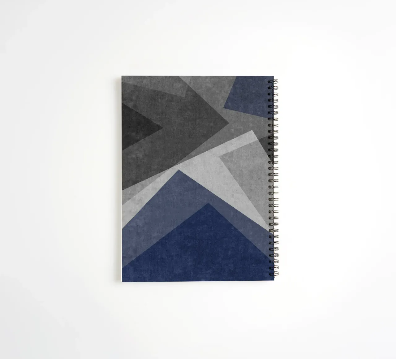 overlapping geometric abstract art diario ad anelli da vintageshop