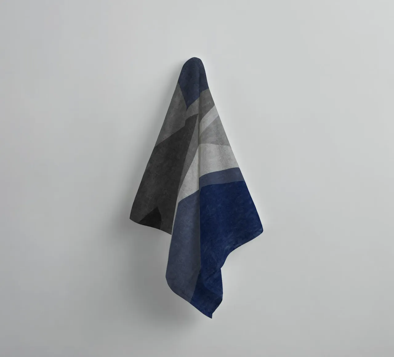 overlapping geometric abstract art asciugamano da bagno da vintageshop