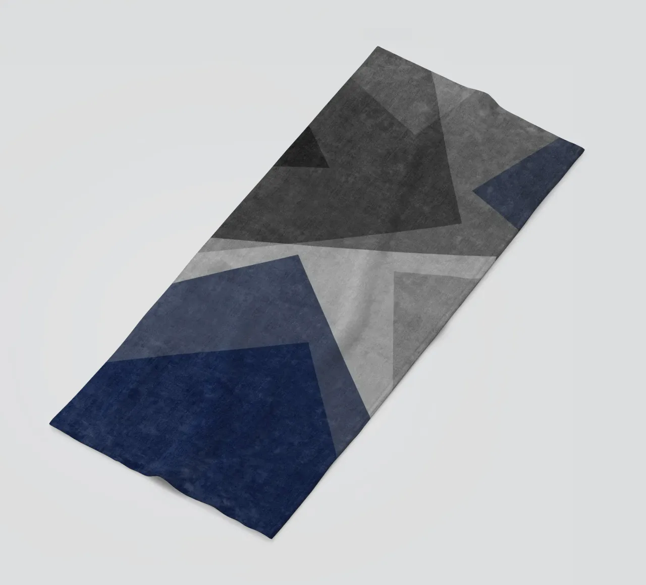 overlapping geometric abstract art telo mare da vintageshop