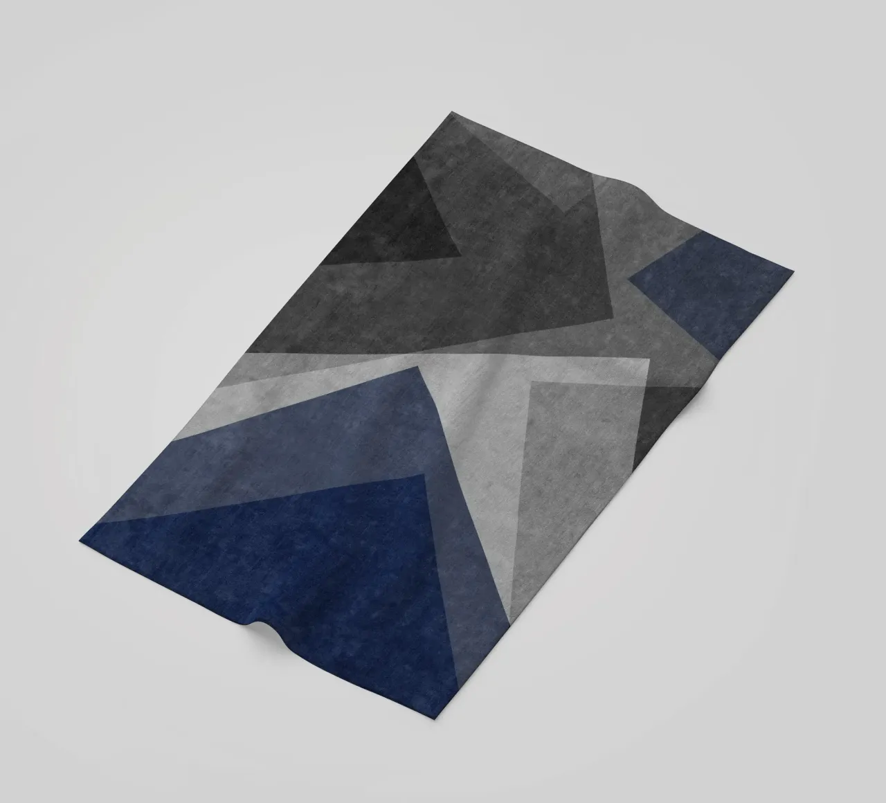 overlapping geometric abstract art telo mare da vintageshop