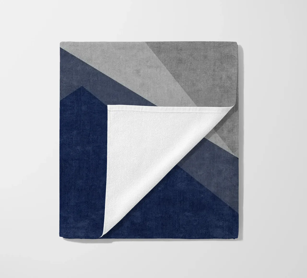 overlapping geometric abstract art telo mare da vintageshop