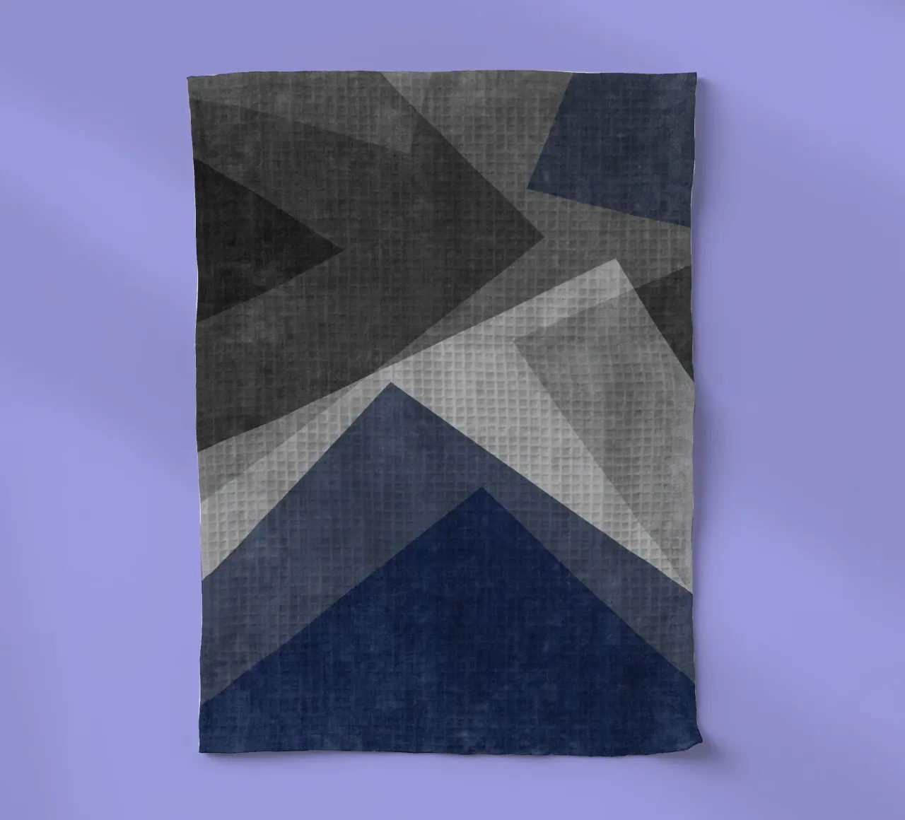 overlapping geometric abstract art canovaccio da cucina da vintageshop