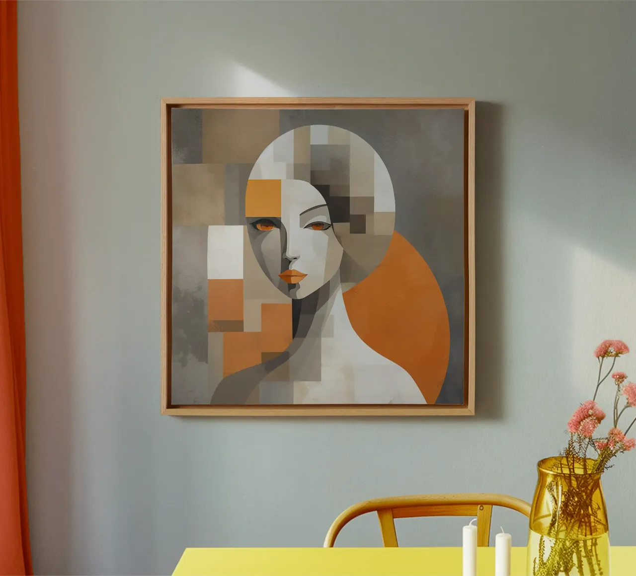 Muurkunst van Imagine canvas met Baklijst van Imagine