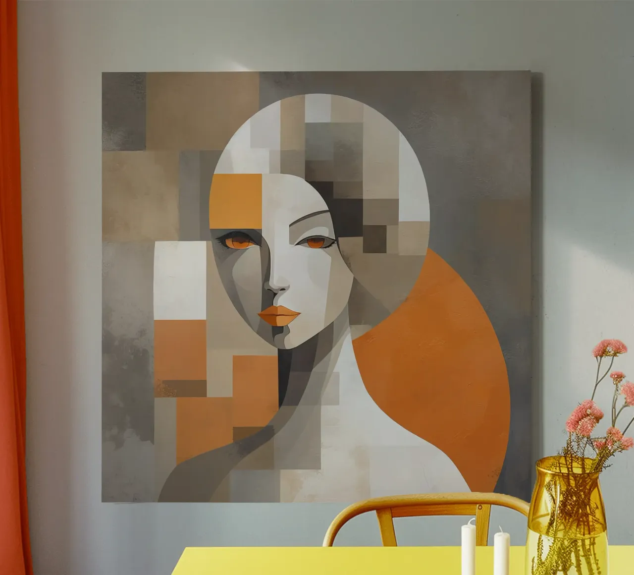Muurkunst van Imagine canvas met Baklijst van Imagine