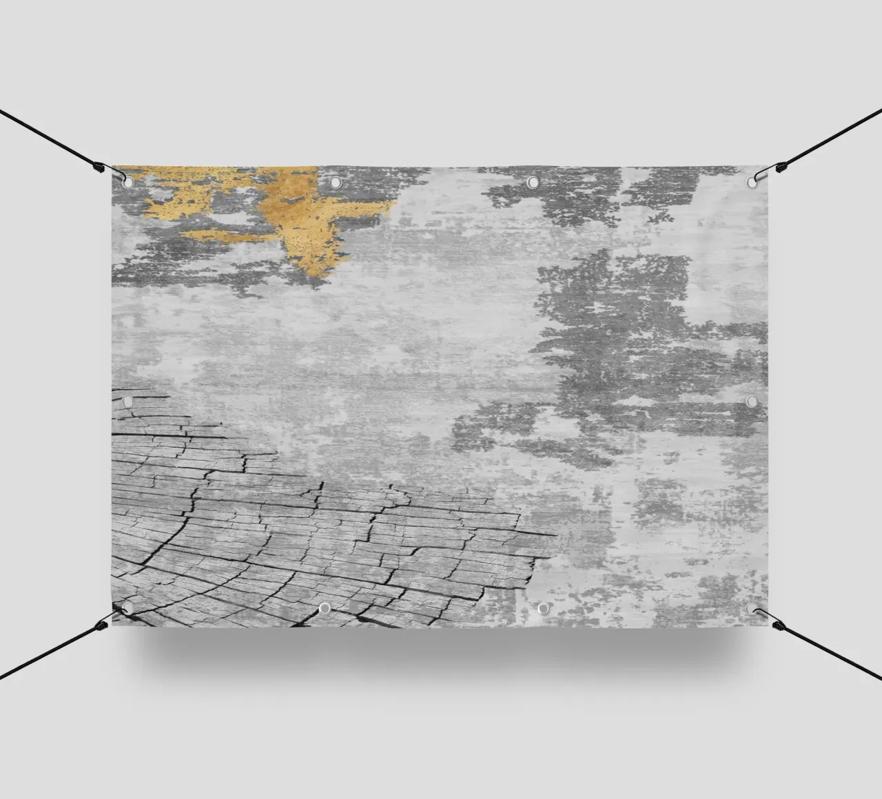 abstract art wood texture telo in pvc da vintageshop