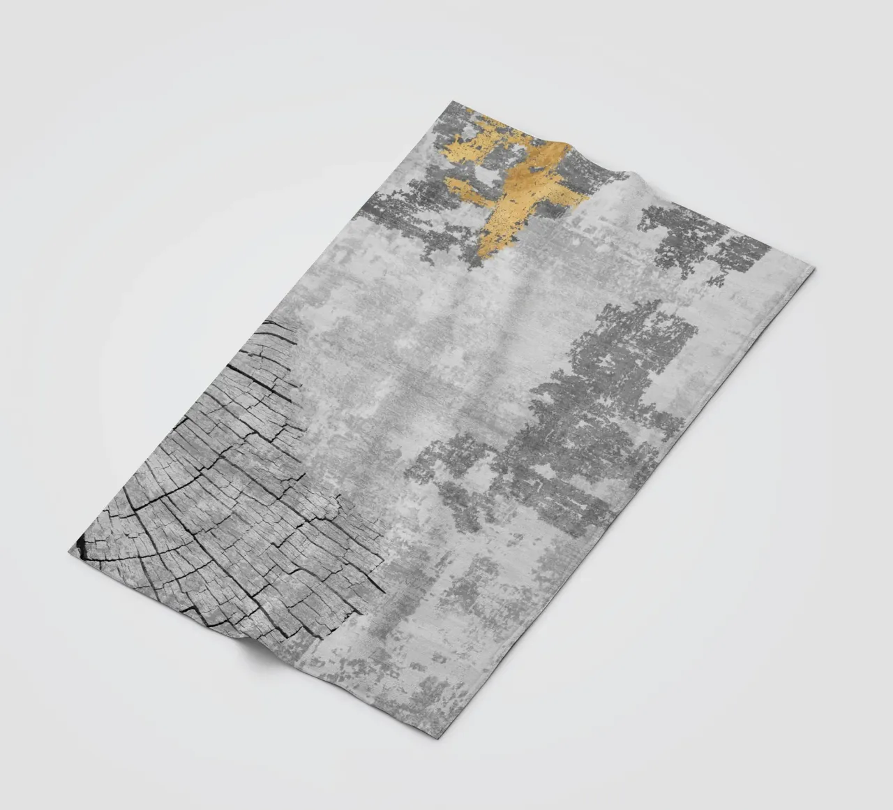 abstract art wood texture coperta in pile da vintageshop