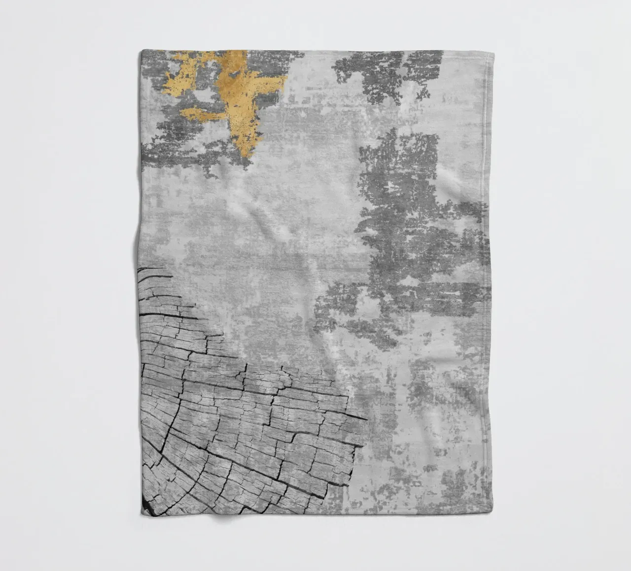 abstract art wood texture coperta in pile da vintageshop