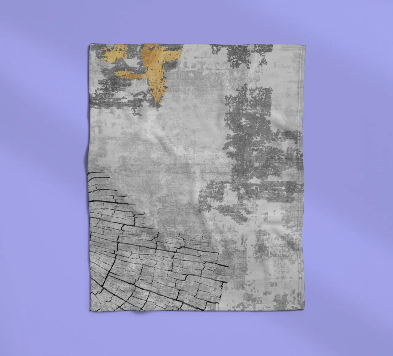 abstract art wood texture coperta in pile da vintageshop