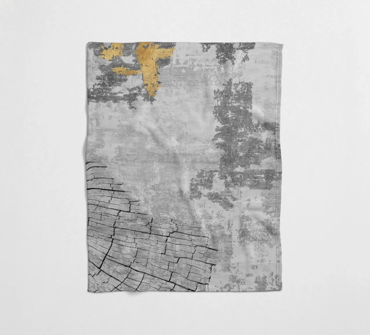 abstract art wood texture coperta in pile da vintageshop
