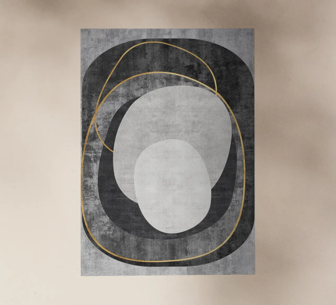 abstract art circles and lines pellicola backlit da vintageshop