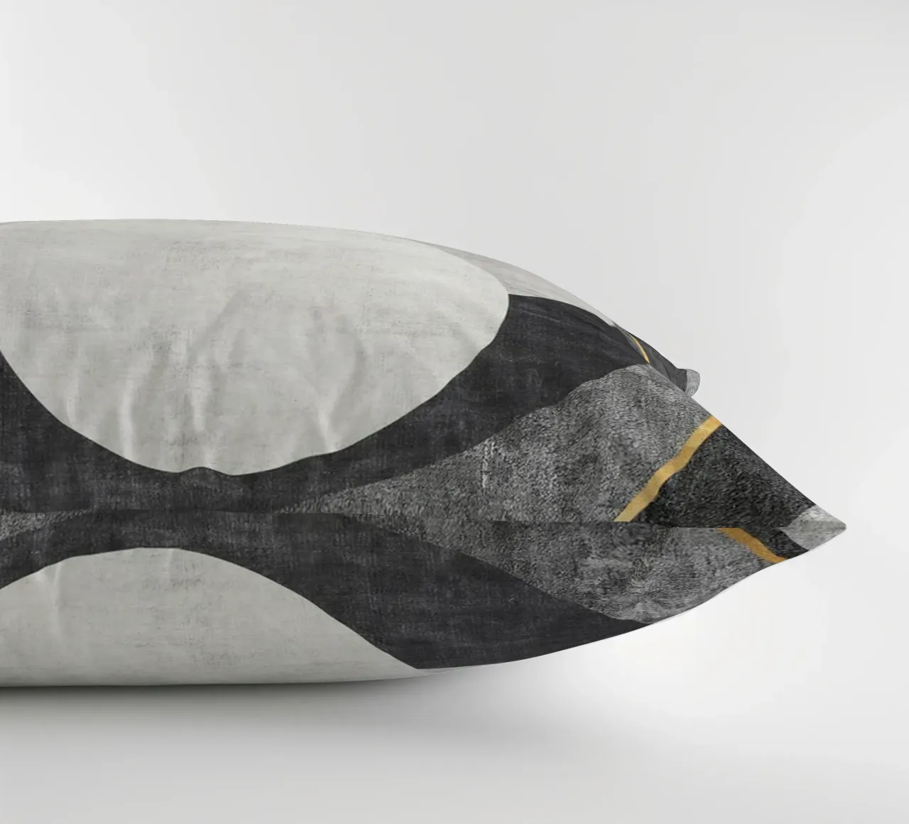 abstract art circles and lines cuscino da vintageshop