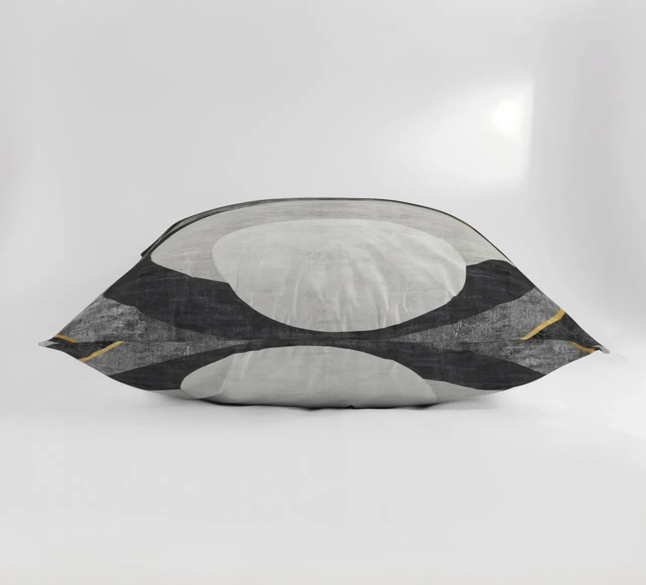 abstract art circles and lines Kissen von vintageshop