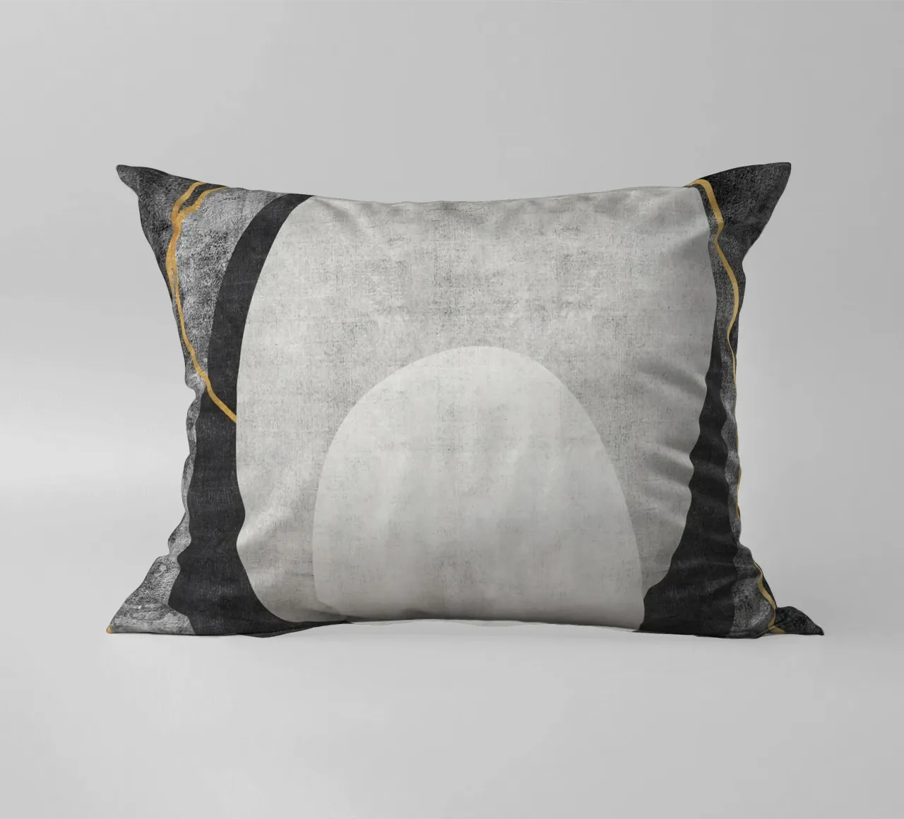 abstract art circles and lines cuscino da vintageshop