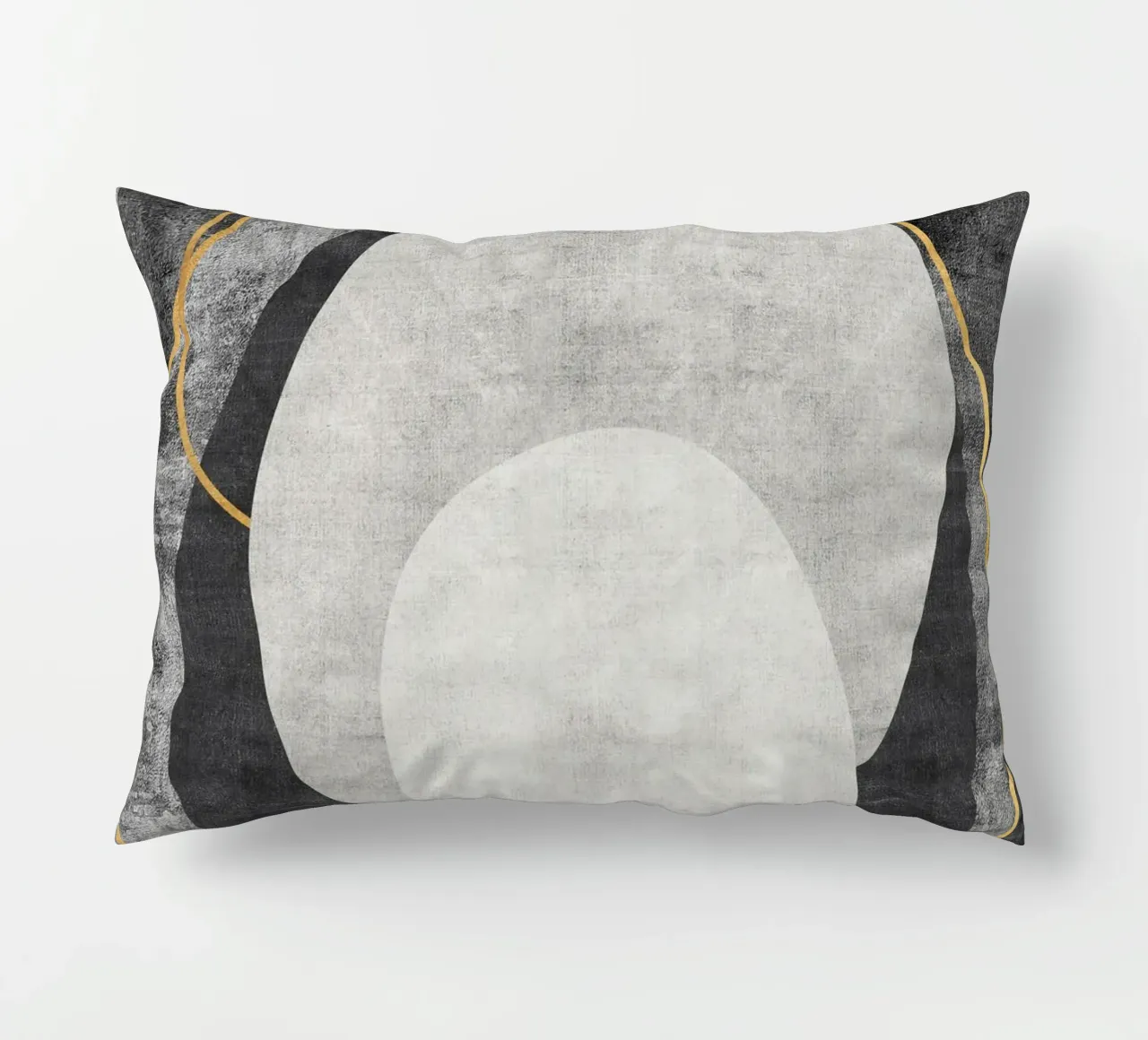 abstract art circles and lines cuscino da vintageshop
