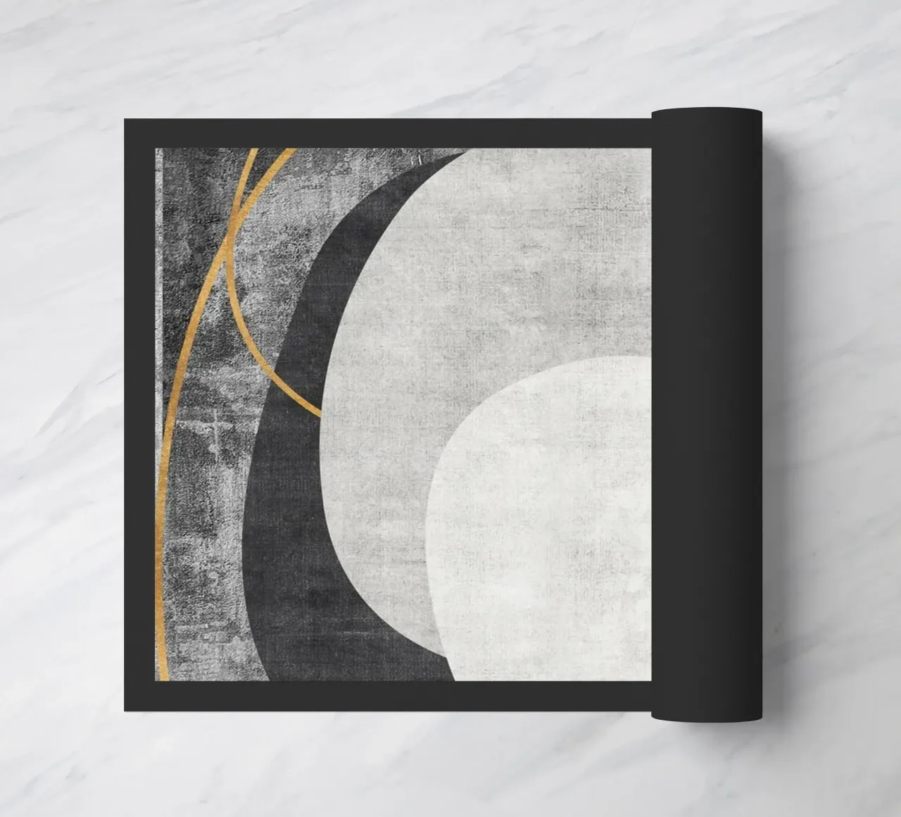 abstract art circles and lines zerbino da vintageshop