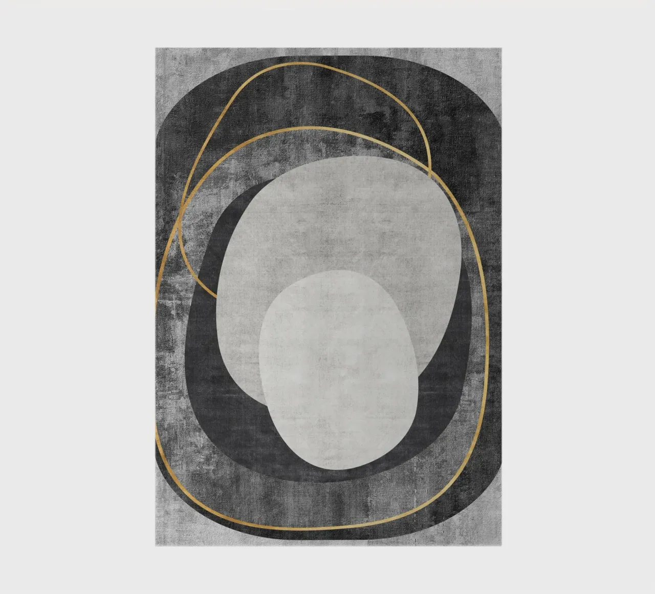 abstract art circles and lines Notizbuch von vintageshop
