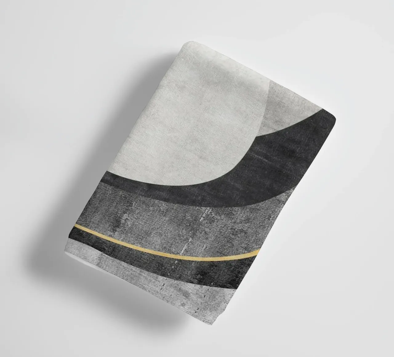 abstract art circles and lines asciugamano da bagno da vintageshop