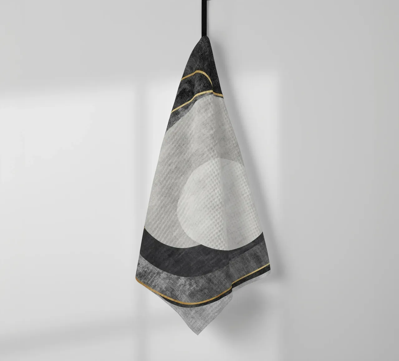 abstract art circles and lines torchon de vintageshop