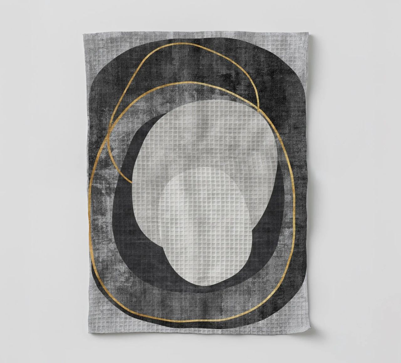 abstract art circles and lines canovaccio da cucina da vintageshop