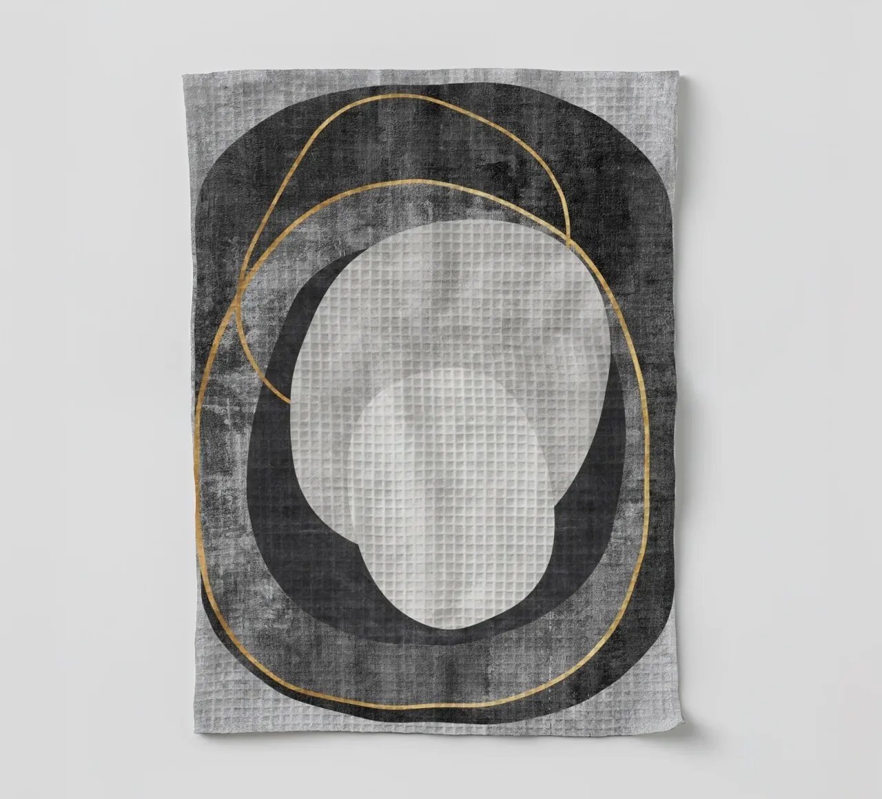 abstract art circles and lines torchon de vintageshop