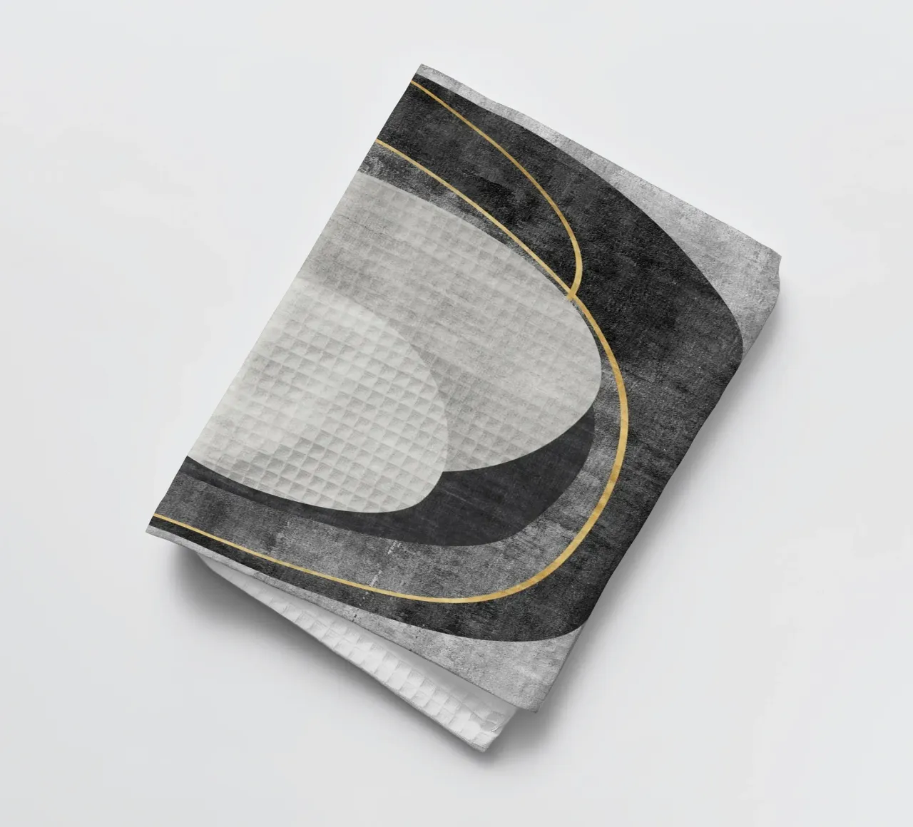 abstract art circles and lines torchon de vintageshop