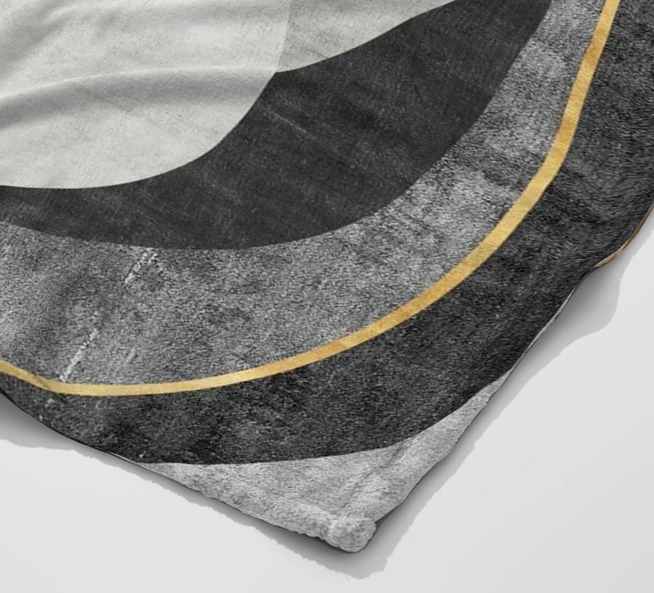 abstract art circles and lines coperta in pile da vintageshop