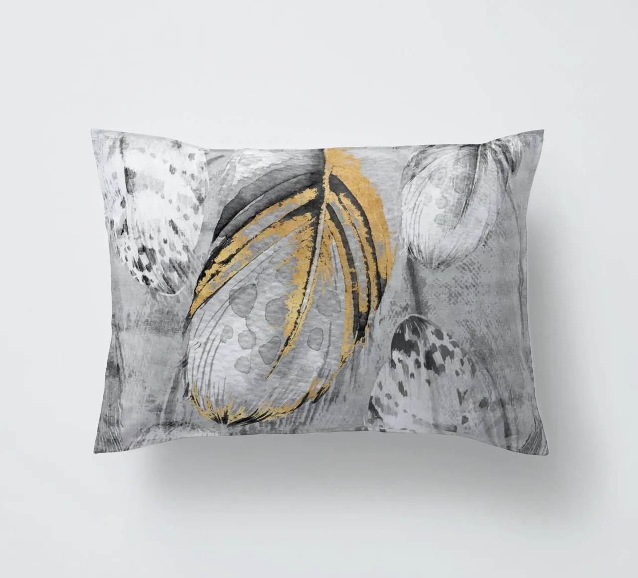 abstract art feathers cuscino da vintageshop