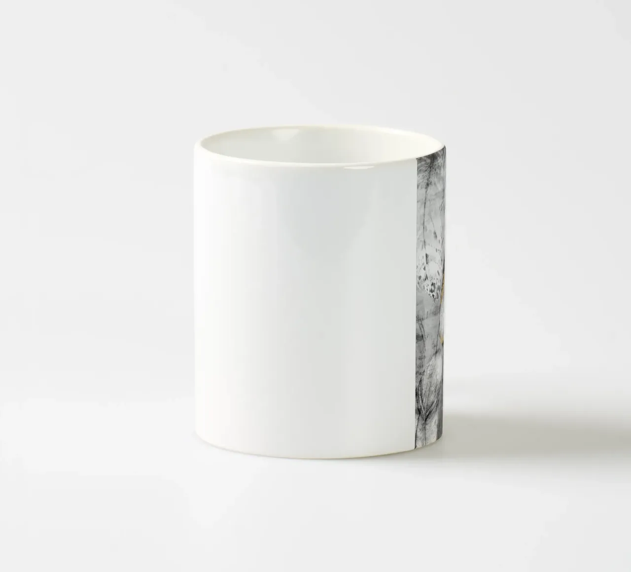 abstract art feathers tazza in ceramica da vintageshop